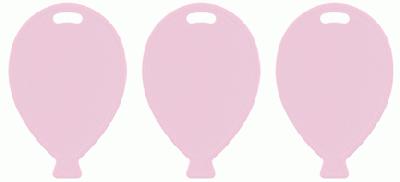 Balloon Shape Weights - Pastel Pink x100pcs - Accessories